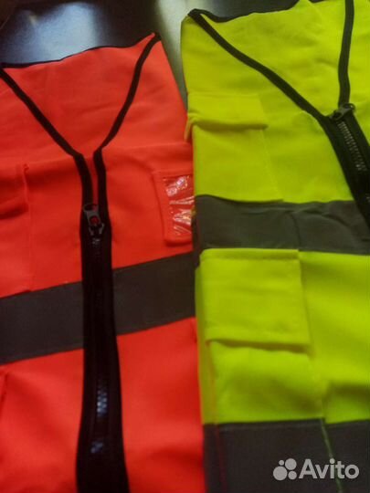 Жилет сигнальный на молнии