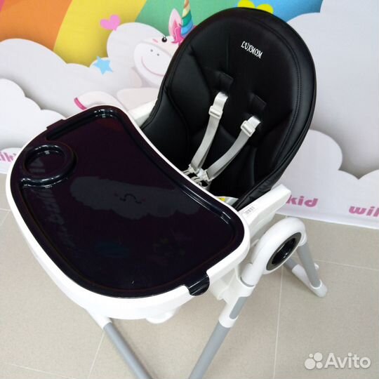 Стульчик для кормления Luxmom, черный