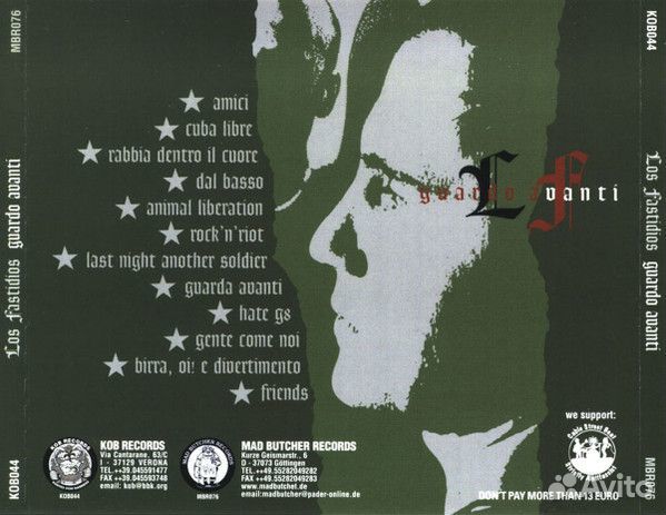 Los Fastidios - 2001 - Guardo Avanti (CD)