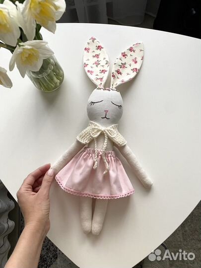 Зайка ручной работы мягкая игрушка