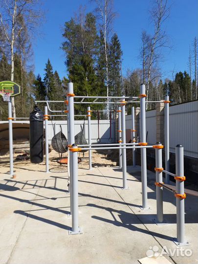 Уличные тренажеры, турник, рукоход, лесенка,качели
