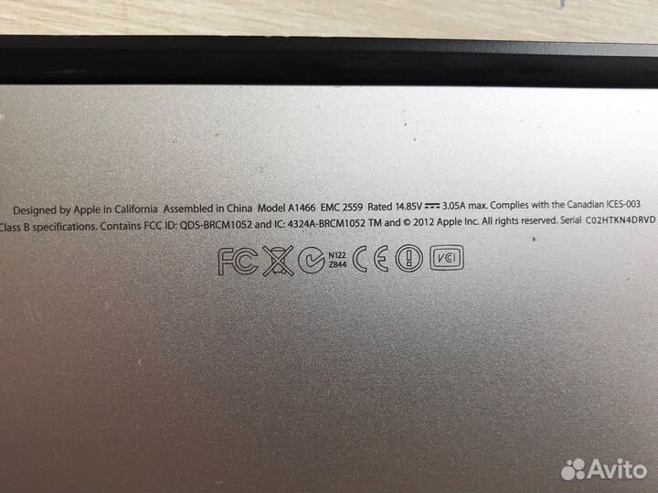 Apple MacBook Air 13' mid 2012