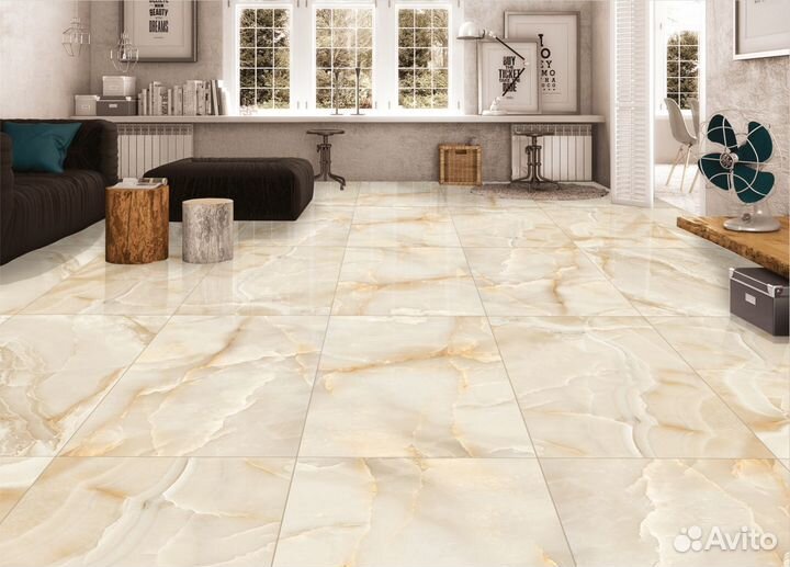 Керамогранит под Оникс 120х60 Onyx Volo Beige PR