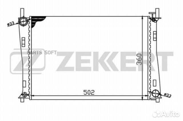 Радиатор охлаждения Форд Фиеста V 01