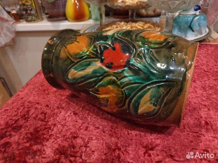 Редкая ваза Тюльпаны Гжель 1977 г