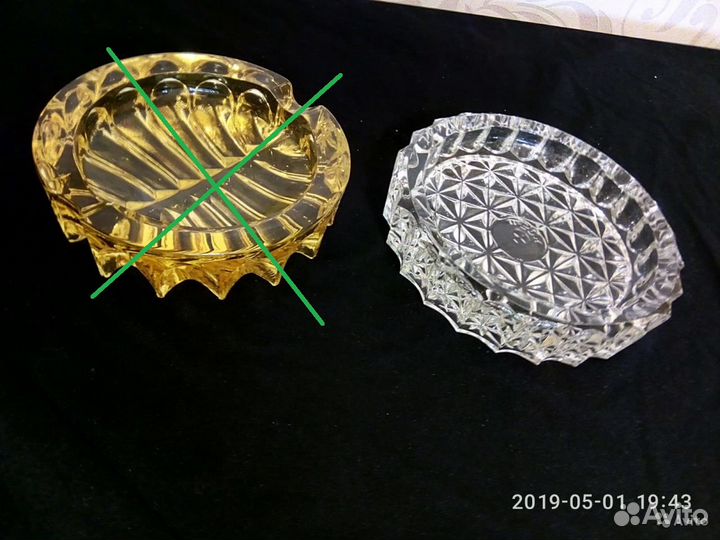 Пепельница СССР хрусталь