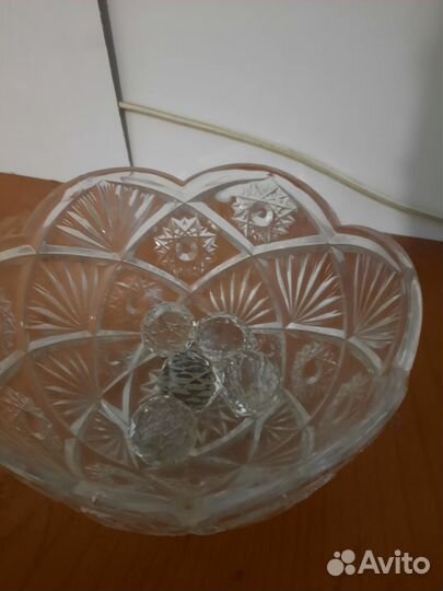 Ваза хрустальная СССР большая