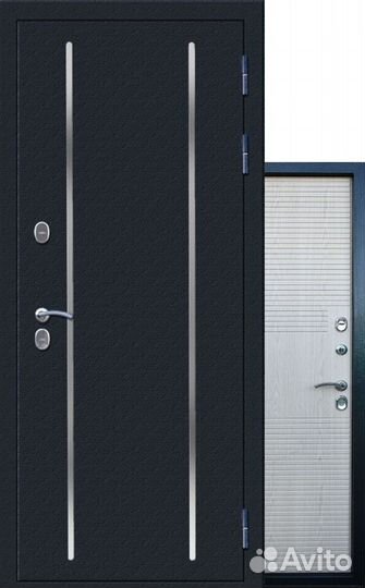 Входная дверь с терморазрывом Гарда Термо серебро