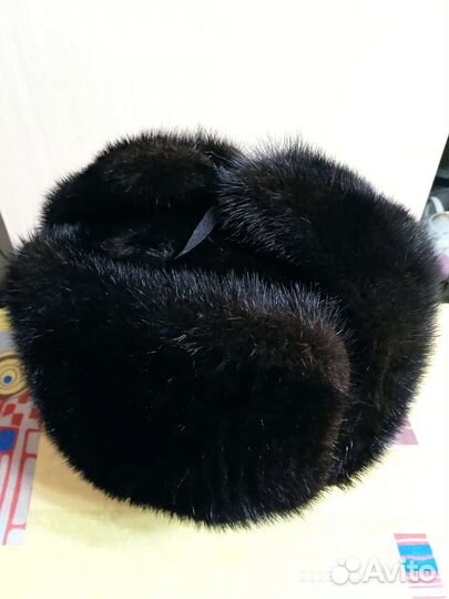 Норковая шапка мужская ушанка