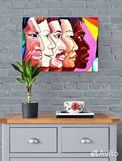 Картина Арт лица разных национальностей