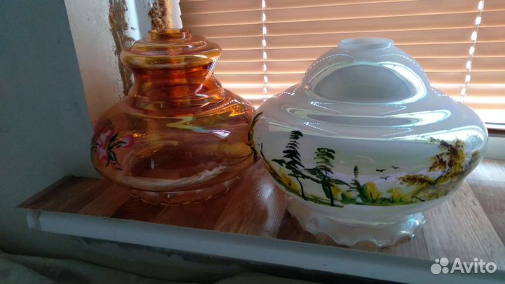 Люстры., светильник.,плафоны для кухни-все стекло