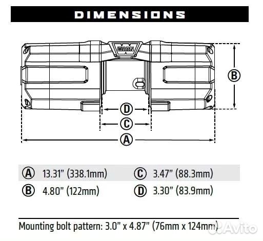 Лебедка warn axon 35