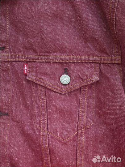 Куртка Levis Premium Trucker Jacket Denim Maroon