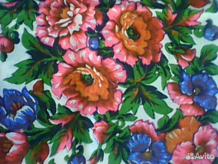 Платок Павло-Посадский\Новый\Чисто-шерстяной\79X82