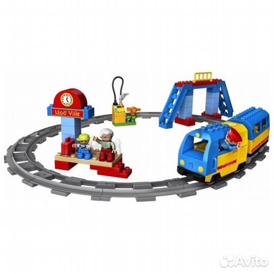 Lego duplo железная дорога, ферма, самолет