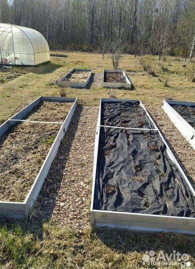 Грядка темно-красная 1м х 2,5м х 22см