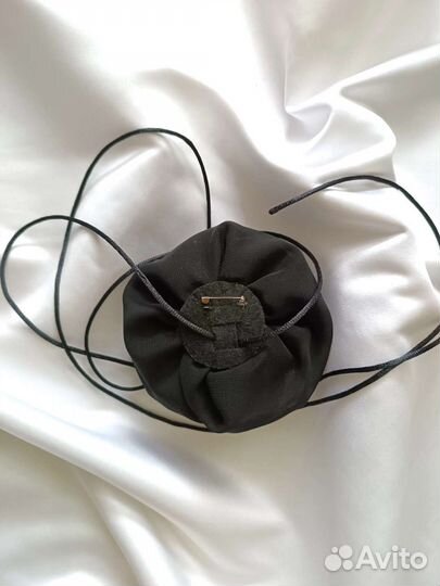 Чокер/брошь цветок