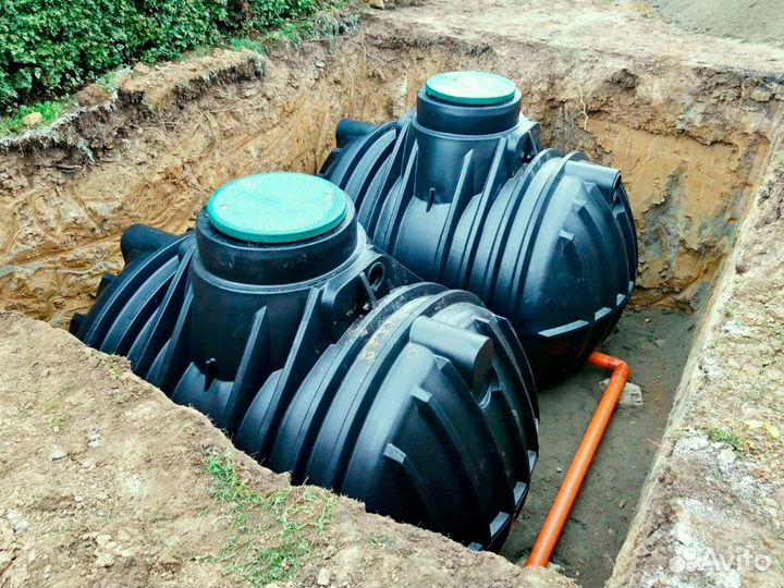 Септик эко Малахит 4 переливной