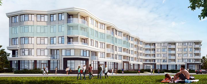 2-к. апартаменты, 61,2 м², 4/5 эт.