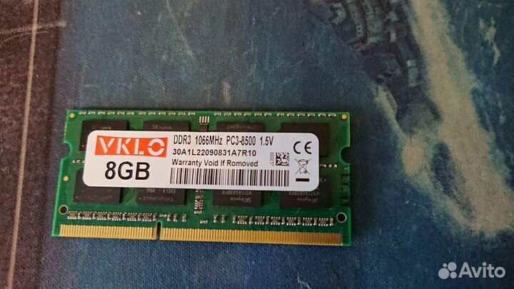 Оперативная память ddr3 для ноутбука 8gb 1066 мгц