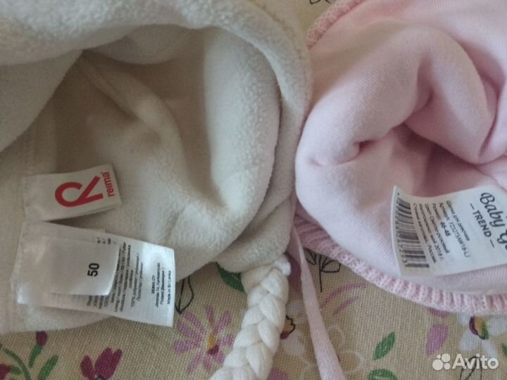 Шапки для девочки 46-48 и 50 размер