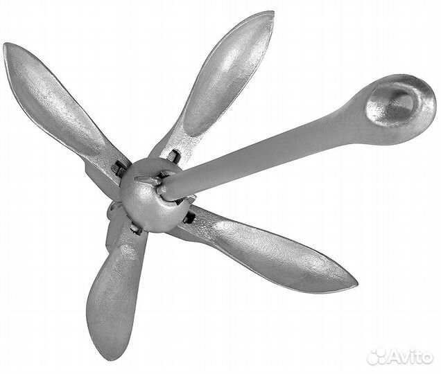 Якорь-кошка складной, 8 кг, оцинкованная сталь