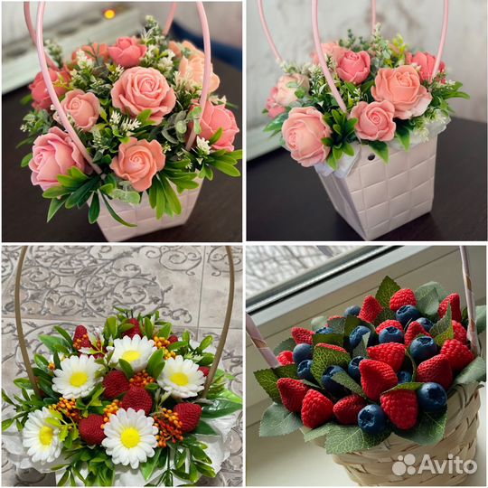 Букеты из мыла ручной работы