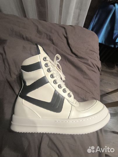 Кеды rick owens geobasket chrome hearts