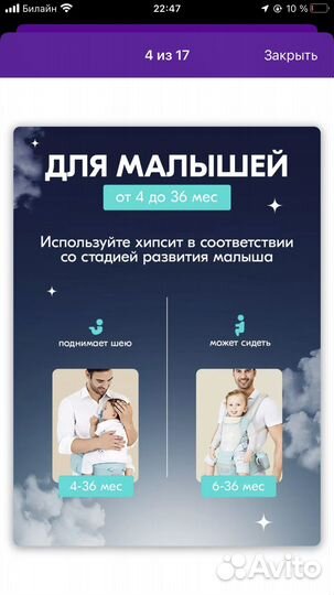 Эргорюкзак хипсит