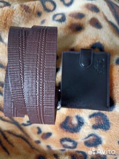 Кошелек мужской новый с ремнем