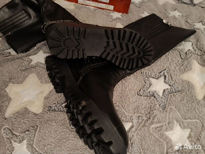 Сапоги женские зимние нат.кожа 39