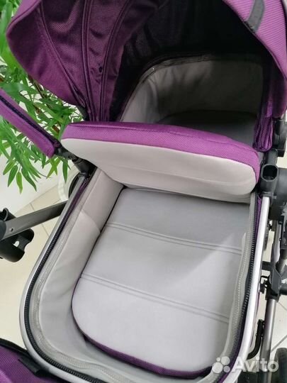Новая коляска Luxmom 558 2в1 NEW (фиолетовый)