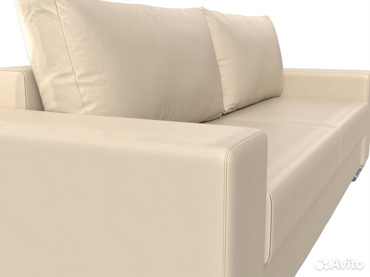 Диван прямой Дрезден, экокожа, бежевый. Москва