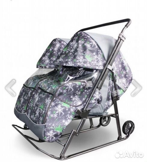 Санки-коляска Галактика Близняшки арт. скб1