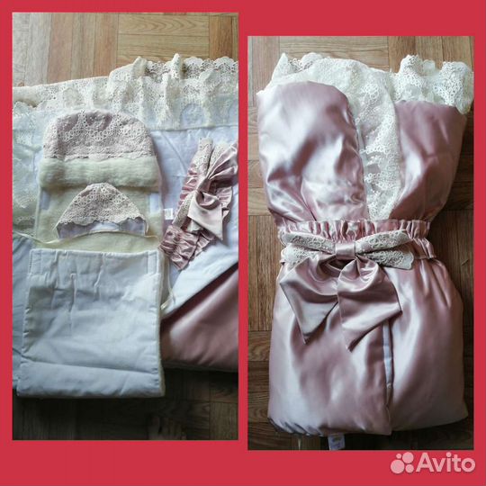 Конверт на выписку зимний для девочки