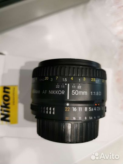 Объектив Nikon 50mm f/1.8D AF Nikkor, новый