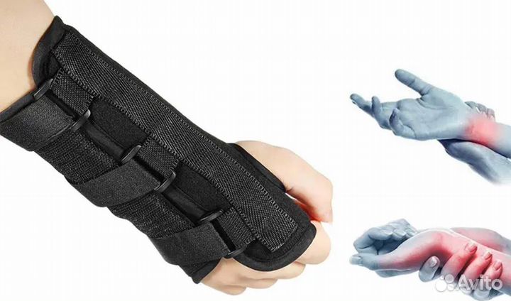 Бандаж на лучезапястный сустав. На правую руку