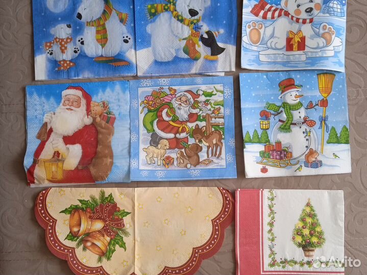 Салфетки для декупажа много