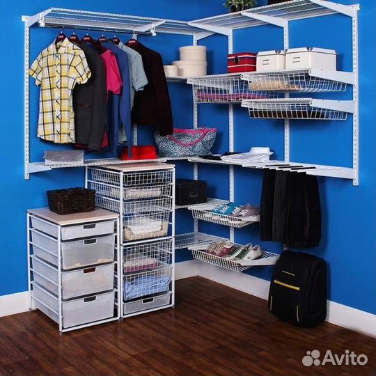 Металлические гардеробные системы для дома