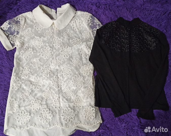 Блузки школьные 152-158 пакетом