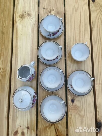 Чайный сервиз дулево розы