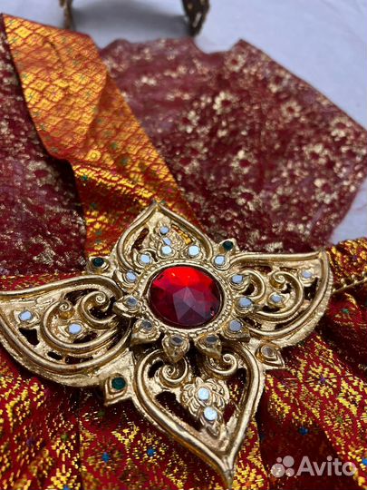 Тайская винтажная юбка+корона 6-7 лет