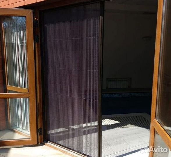 Раздвижная сетка плиссе