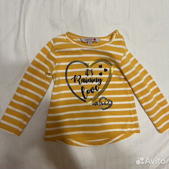 Лонгслив для девочки 74 Boboli