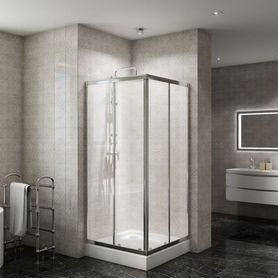 Душевой уголок BelBagno DUE 1900х800х800 хром DUE-A-2-80-C-Cr