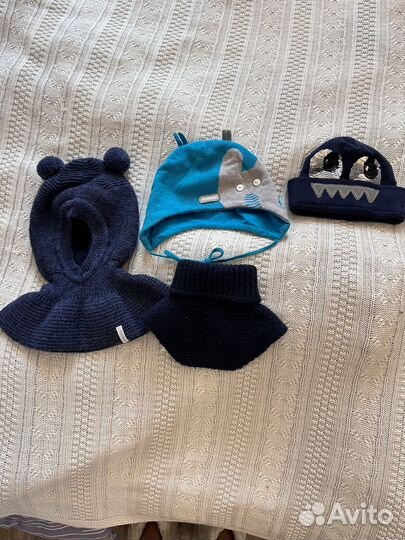 Шапки и балаклава на мальчика 74-92