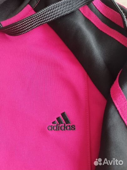 Кофта спортивная зип Adidas оригинал M 46 48