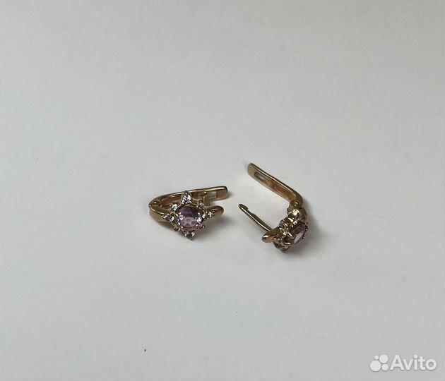 Детские золотые сережки бу