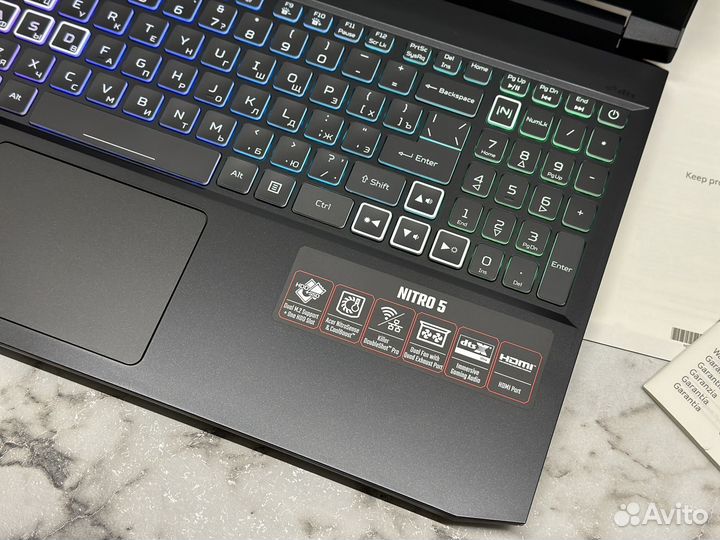 Новый Acer Nitro 5 I5 12x/16GB/RTX 3060/SSD 2TB