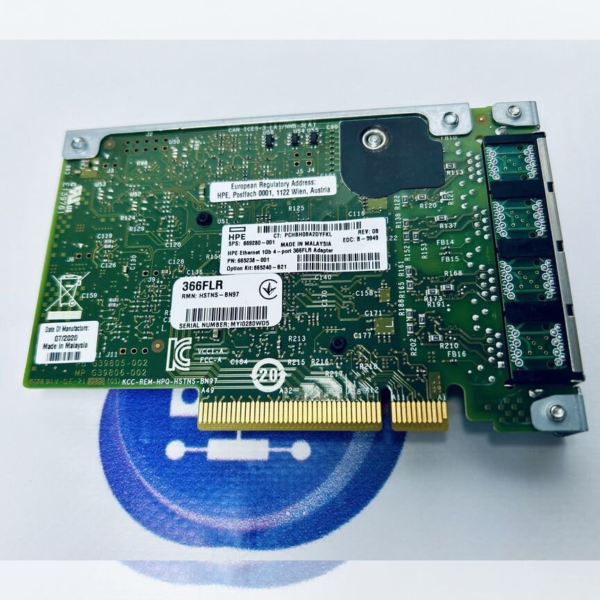 [366FLR] Сетевая Карта Hp 1gb 4 Port 669280-001 366flr